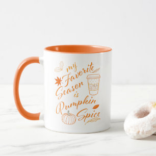 Mug Ma saison préférée est Citrouille Spice Orange Des