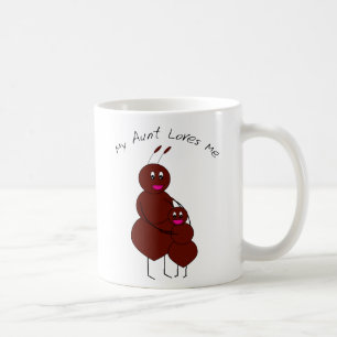 Mug Ma tante m'aime Tante mignonne et fourmi enfant de