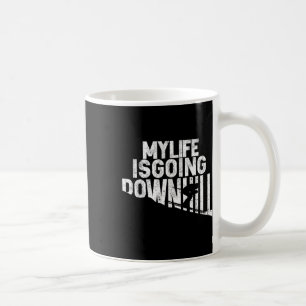 Mug Ma vie est un enthousiaste de ski en pente descend