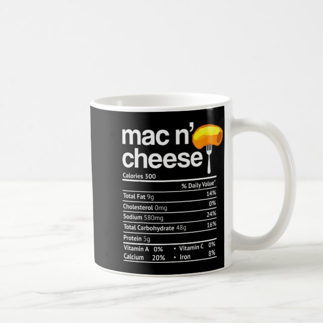 Mug Mac And Cheese Nutrition Funny Thanksgiving Mac N' (Droite)