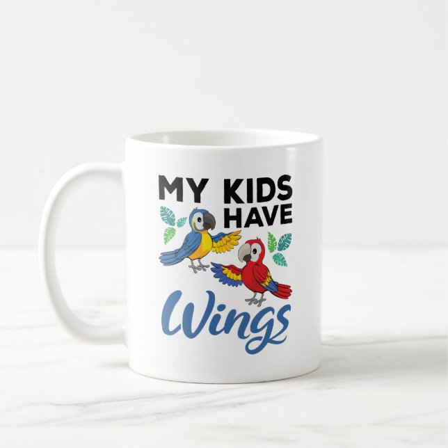 Mug Macaw Parrot Propriétaire Mignonne Mes Enfants Ont (Gauche)