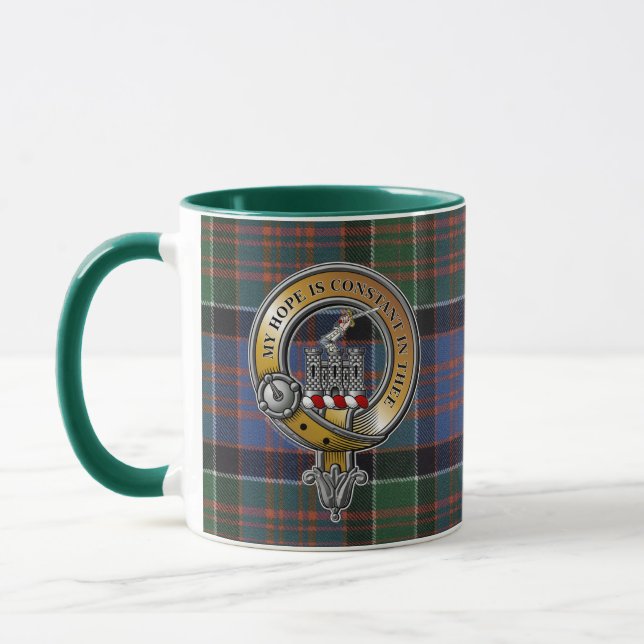 Mug MacDonald Clanranald Tartan & Badge (Gauche)