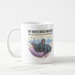 Mug Machine à bruit blanc autocollant Frenchie