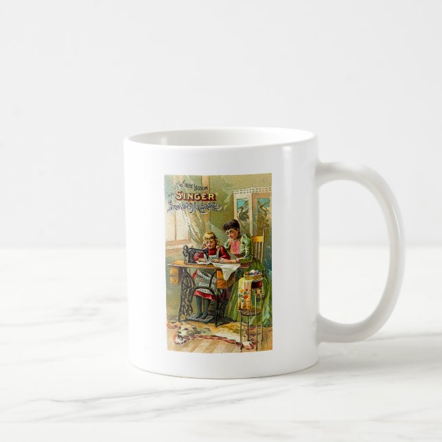 Mug Machine à coudre de chanteur "de la première cru (Droite)