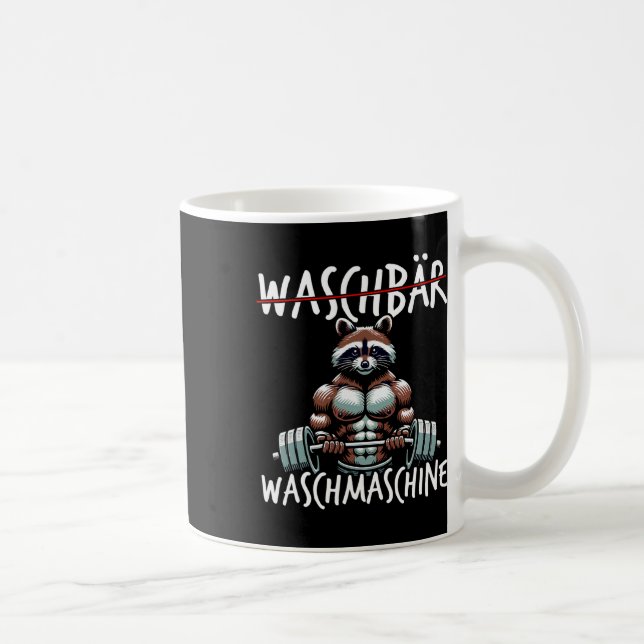 Mug Machine à laver Raccoon Raccoon Fitness Bodybuildi (Droite)