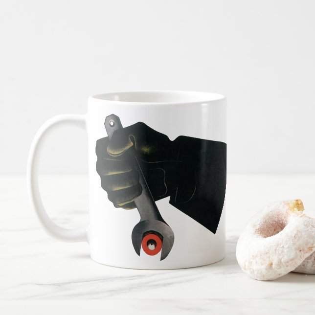 Mug Machiniste d'usine de fabrication d'entreprise vin (Avec donut)