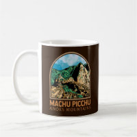 Machu Picchu Pérou Emblem Vintage