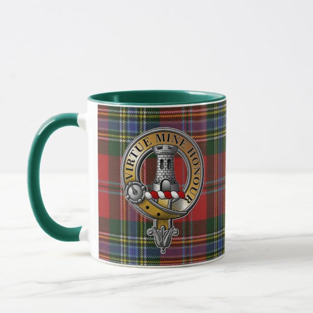 Mug MacLean Tartan & Badge (Gauche)