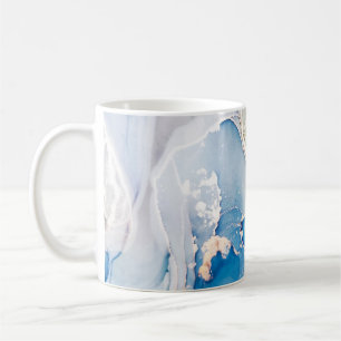 Mug Macro Nuages. Ciel et couleurs blanches Taches. Tr