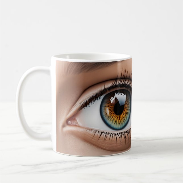 Mug Macro oeil femelle (Gauche)