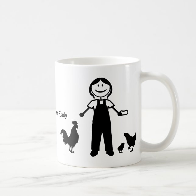 Mug Madame folle de poulet (Droite)