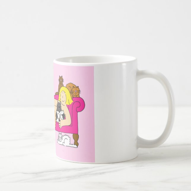 Mug Madame folle humeur de chat (Droite)