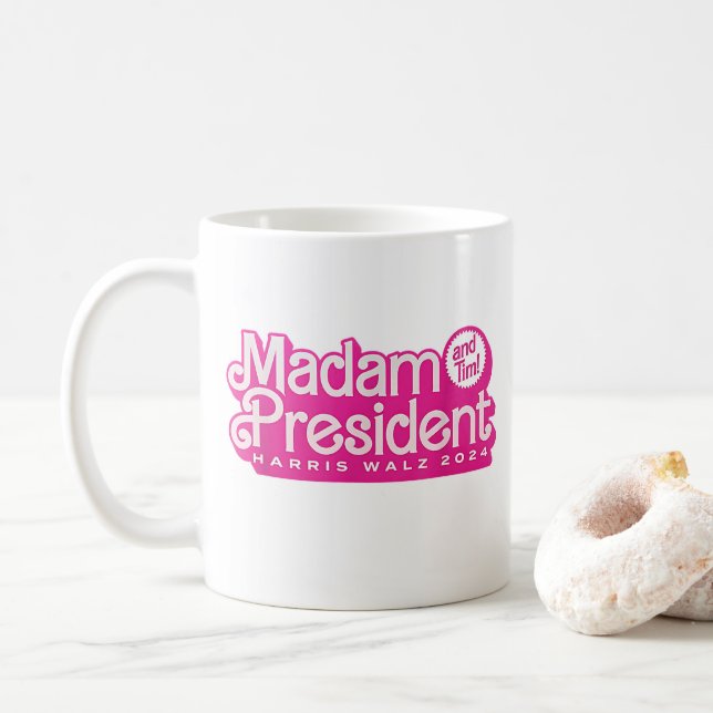Mug Madame la Présidente | Harris Walz (Avec donut)