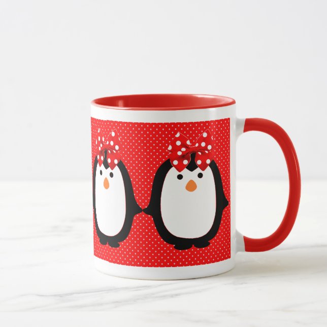 Mug Madame Penguins de Singin avec le quartet de (Droite)