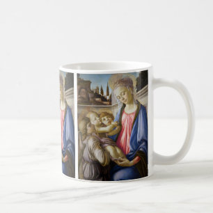 Mug Madone et Enfant et deux anges par Botticelli
