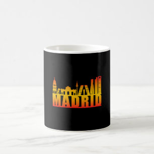 Mug Madrid Espagne Ville Ville Skyline Don amusant