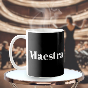 Mug Maestra Chef D'Orchestre Pianiste Musicienne Thème