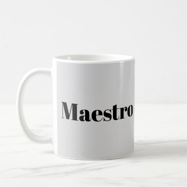 Mug Maestro Conducteur Pianiste Musicien Thème (Gauche)