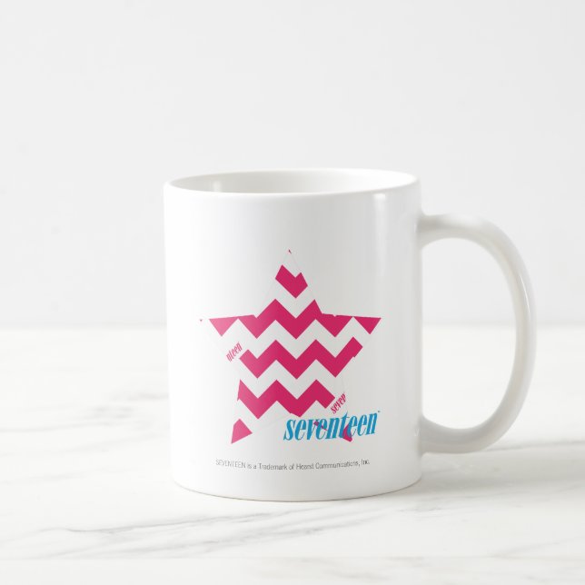 Mug Magenta 2 de zigzag (Droite)