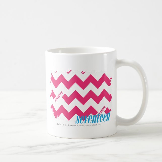 Mug Magenta 4 de zigzag (Droite)
