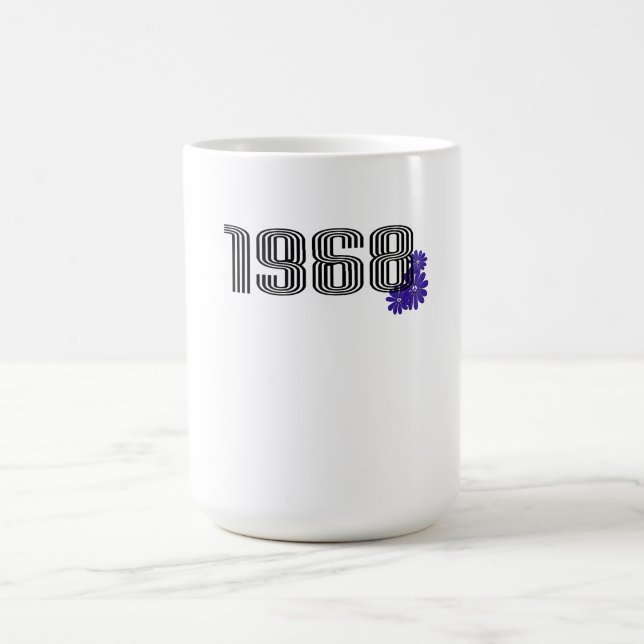 Mug Magic 1968 Hippie Panneau de Paix Puissance de la fleur  (Centre)