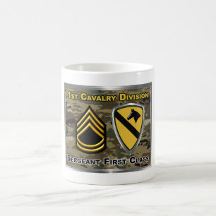 Mug Magic 1re division de cavalerie Sergent de première clas