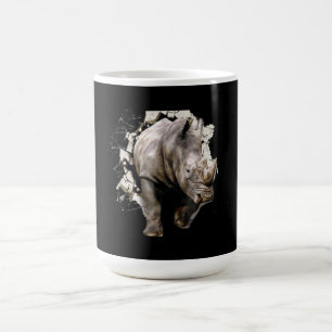 Mug Magic 3d Rhino - Rhinoceros d'animaux Safari africains