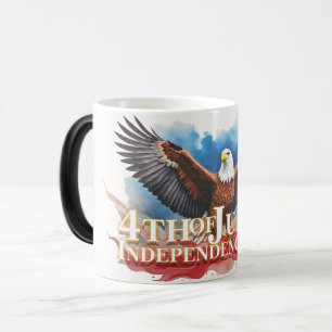 Mug Magic 4 juillet Aigle – Conception d'art patriotique