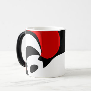 Mug Magic À M. Redd : Noir, blanc et rouge Abstraits