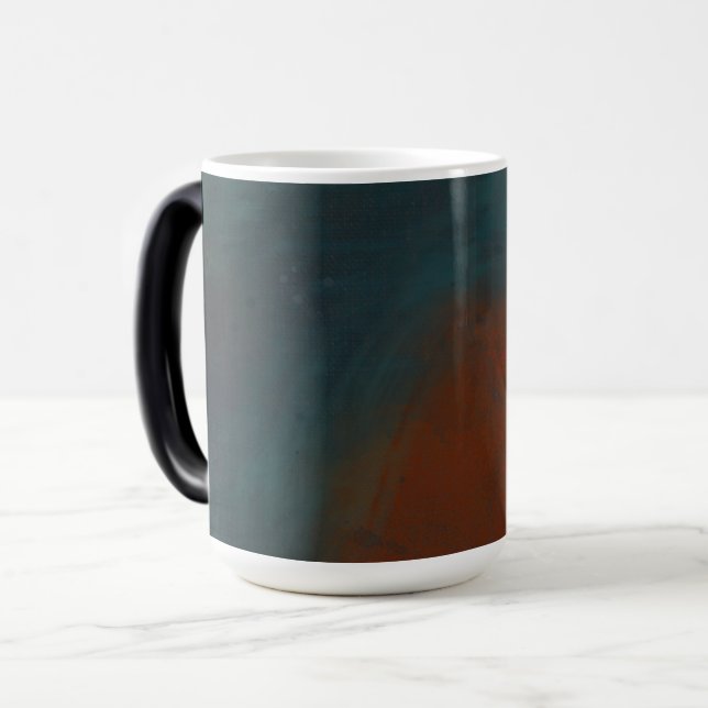 Mug Magic Abstrait 1 : rouges et bleus (Devant gauche)