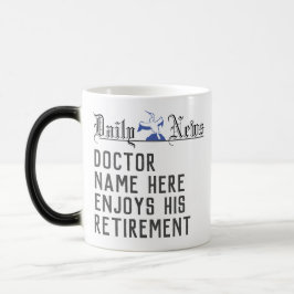 Mug Magic Actualités en gros titre du cadeau de retraite du 
