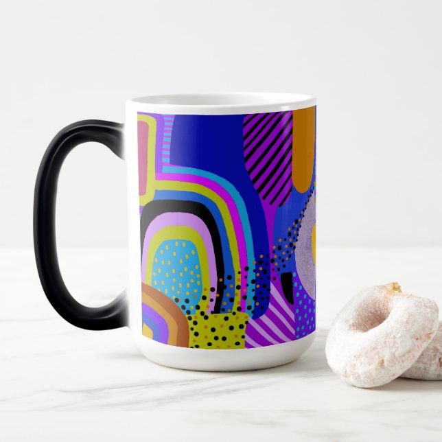 Mug Magic African Maximalist Landscape Map (Avec donut)