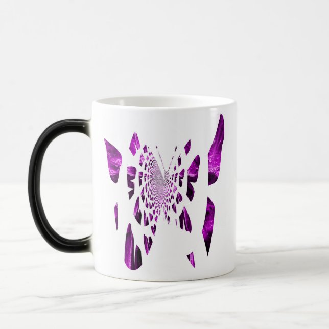 Mug Magic Ailes de papillons pourpres (Gauche)