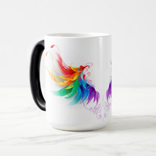 Mug Magic Ailes fluffy arc-en-ciel