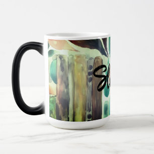 Mug Magic Ajouter un nom Foliage botanique tropical