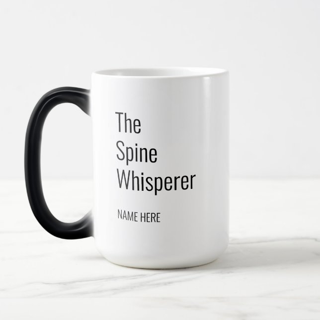 Mug Magic Ajouter Votre Nom Spine Whisperer Chiropractor (Gauche)