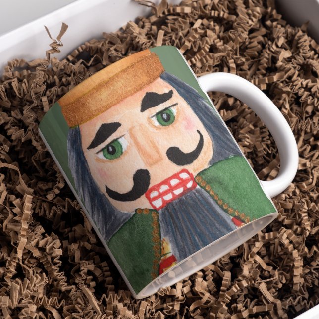 Mug Magic Ajouter votre texte drôle mignon soldat nutcracker (Créateur téléchargé)