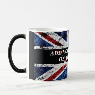 Mug Magic Ajouter votre texte sur le drapeau anglais Jeu d'o
