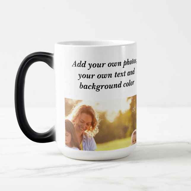 Mug Magic Ajoutez vos propres photos, texte et jetez pi par  (Gauche)