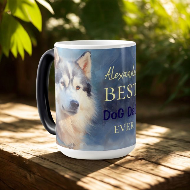 Mug Magic Alaskan Malamute Meilleur devis DoG DaD jamais (Créateur téléchargé)