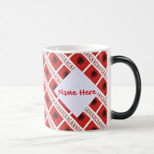 Mug Magic Albanie Personalisation rouge pavé albanais