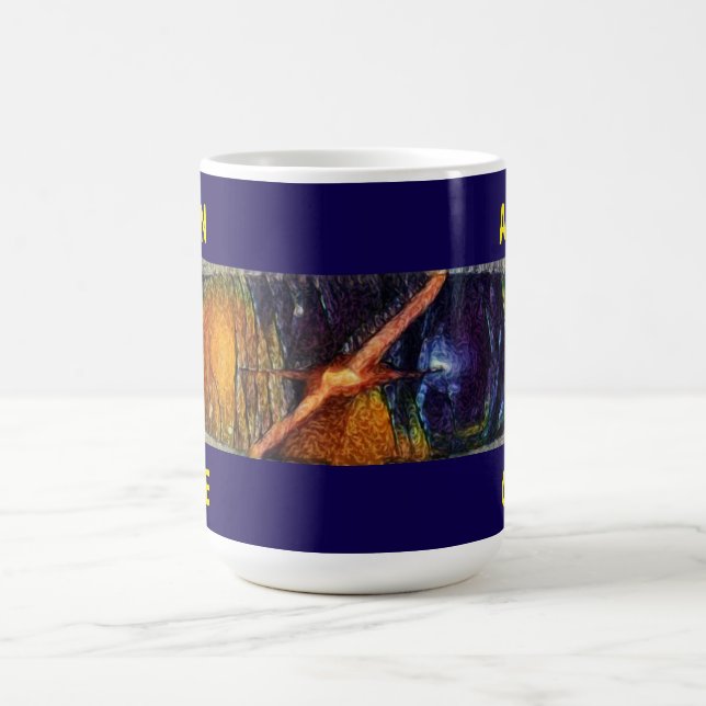 Mug Magic Alien Cave - Violet avec double titre (Centre)