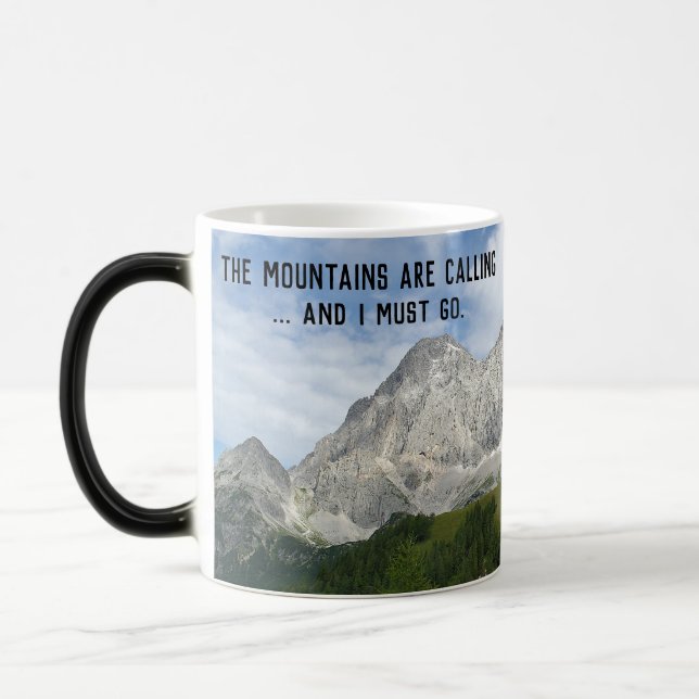 Mug Magic Alpes autrichiennes avec devis (Gauche)