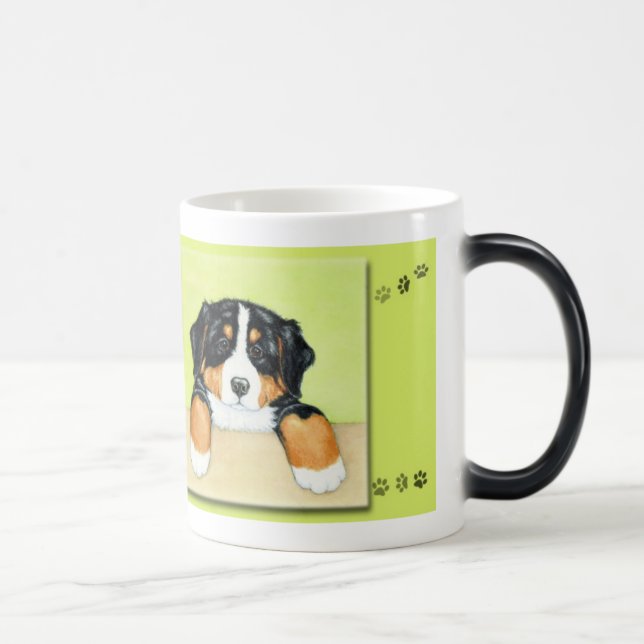 Mug Magic Amour de chiot (tasse morphing) (Droite)