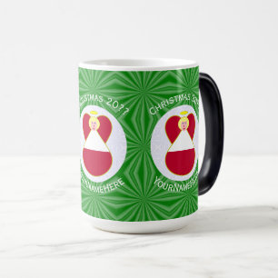 Mug Magic Ange au drapeau autrichien Noël Personnalisé