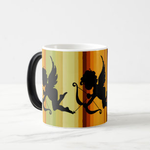 Mug Magic Angel Silhouette Cupidé avec Design Coeur