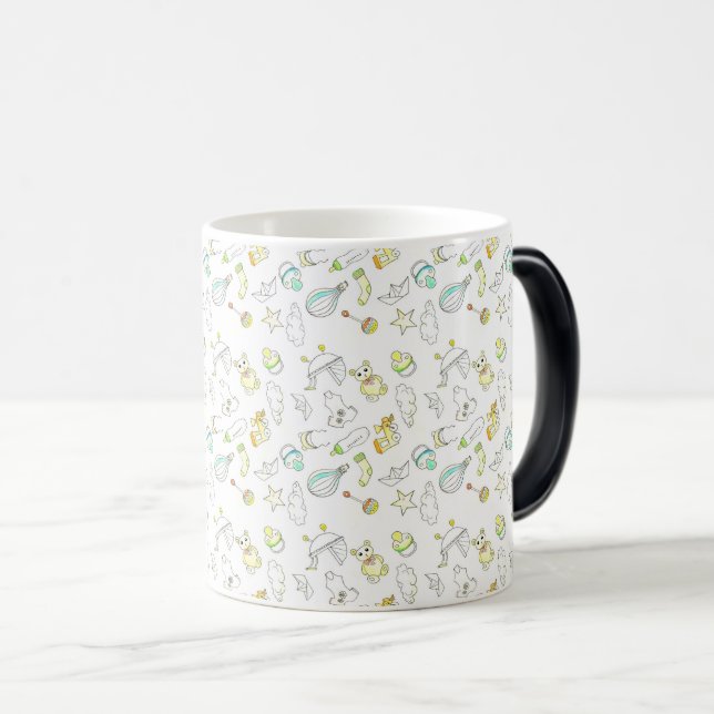 Mug Magic Aquarelle Nouveau-né bébé enfants (Devant droit)