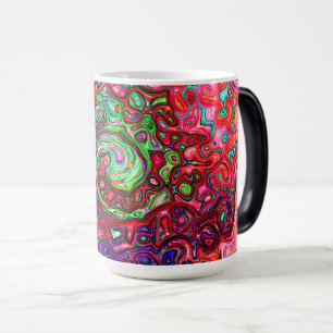 Mug Magic Aquarelle Rouge Super Abstrait Retro Liquid Swirl