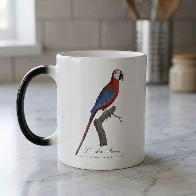 Mug Magic Ara chloroptère (Red-and-green Macaw, Ara chloropterus. Color Morph Mug)