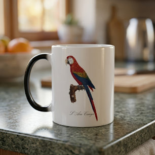 Mug Magic Ara rouge ou Ara macao, Ara macao